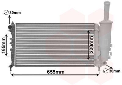 VAN WEZEL Radiators, Motora dzesēšanas sistēma 17002999